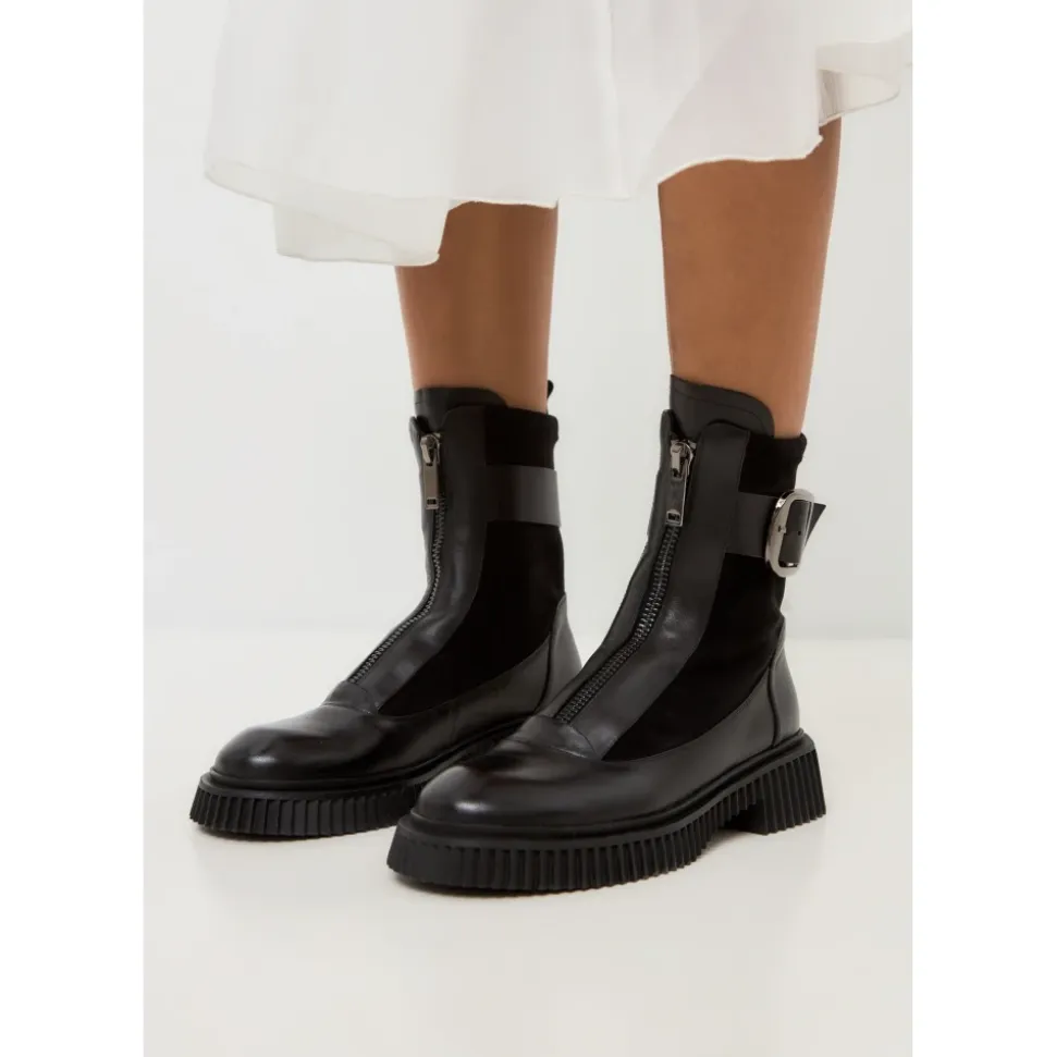 Chunky Sole Ankle Boots Ciara - Schwarz