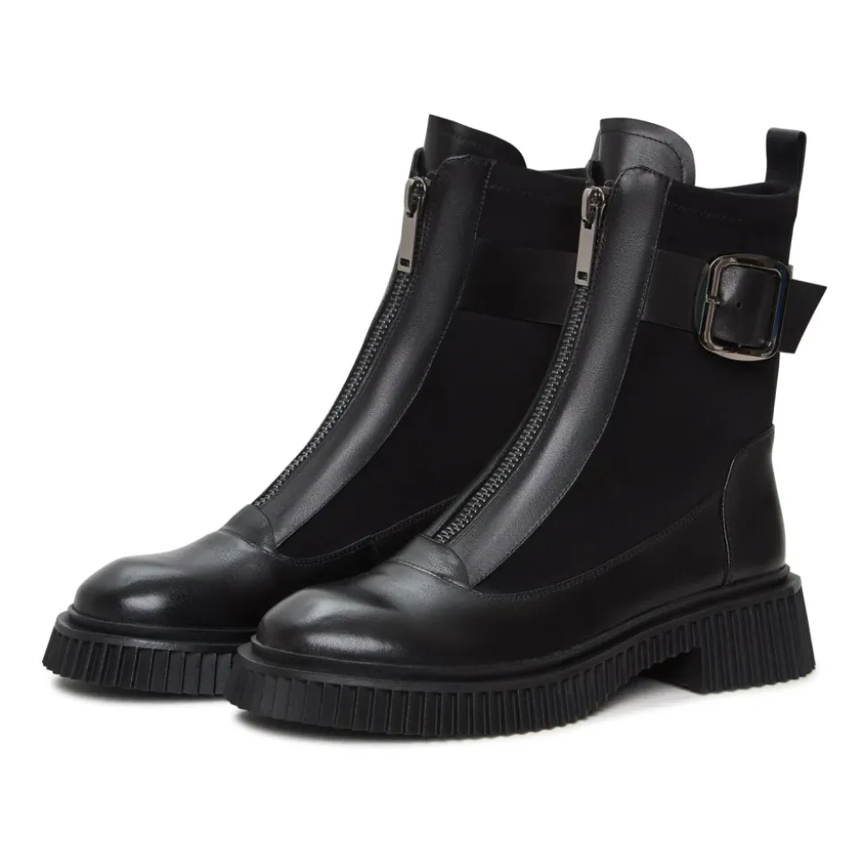 Chunky Sole Ankle Boots Ciara - Schwarz