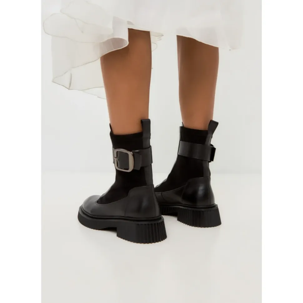 Chunky Sole Ankle Boots Ciara - Schwarz
