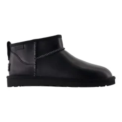 Classic Ultra Mini Leder Regen Stiefeletten
