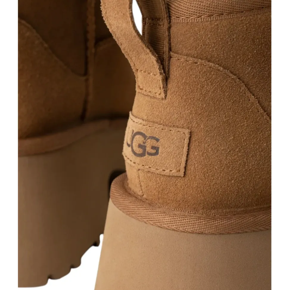 Classic Ultra Mini New Heights Stiefel Chestnut