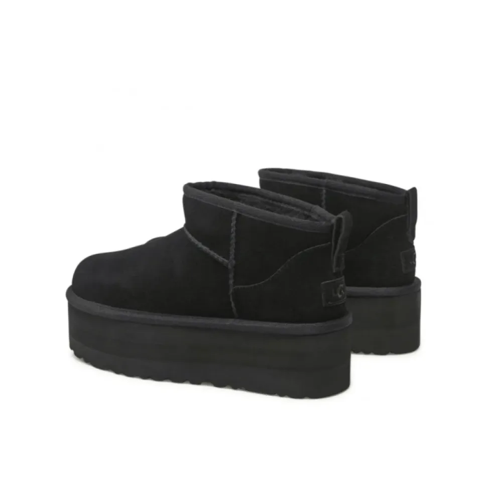 Classic Ultra Mini Platform Stiefel Black