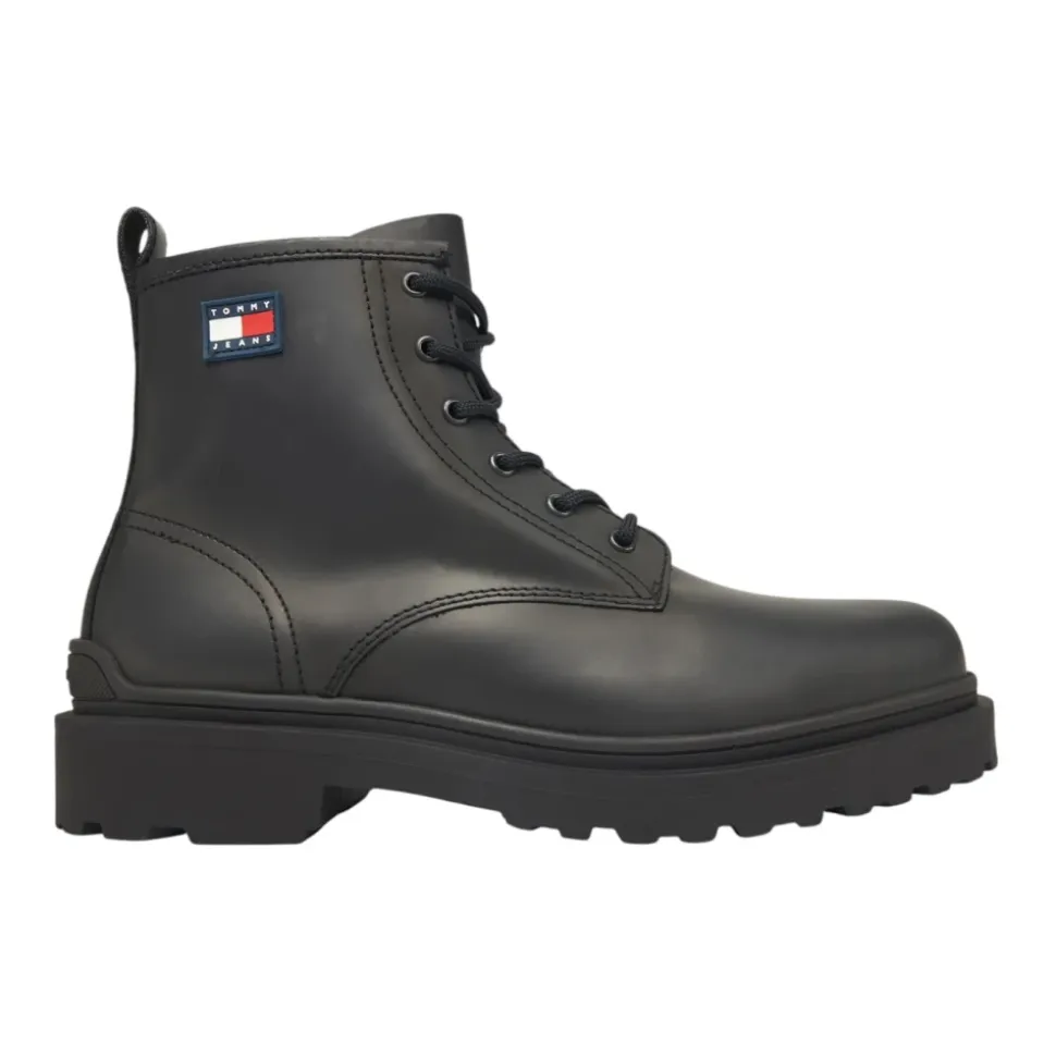 Cleat Leder Schnürstiefel