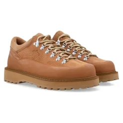 Cognac Geschlossener Low-Top-Stiefel