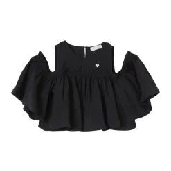 Cold Shoulder Ruffle Top