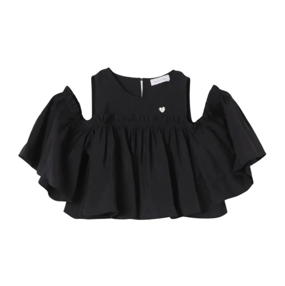 Cold Shoulder Ruffle Top