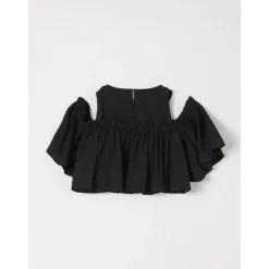 Cold Shoulder Ruffle Top