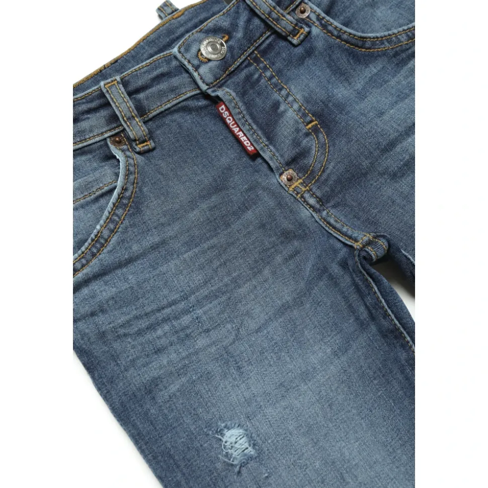 Cool Girl Skinny Jeans mit Front-Rissen