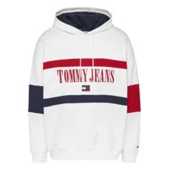Cotton Hoodie mit weißem Logo