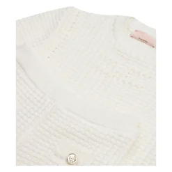 Cremefarbenes Kleid und T-Shirt Set