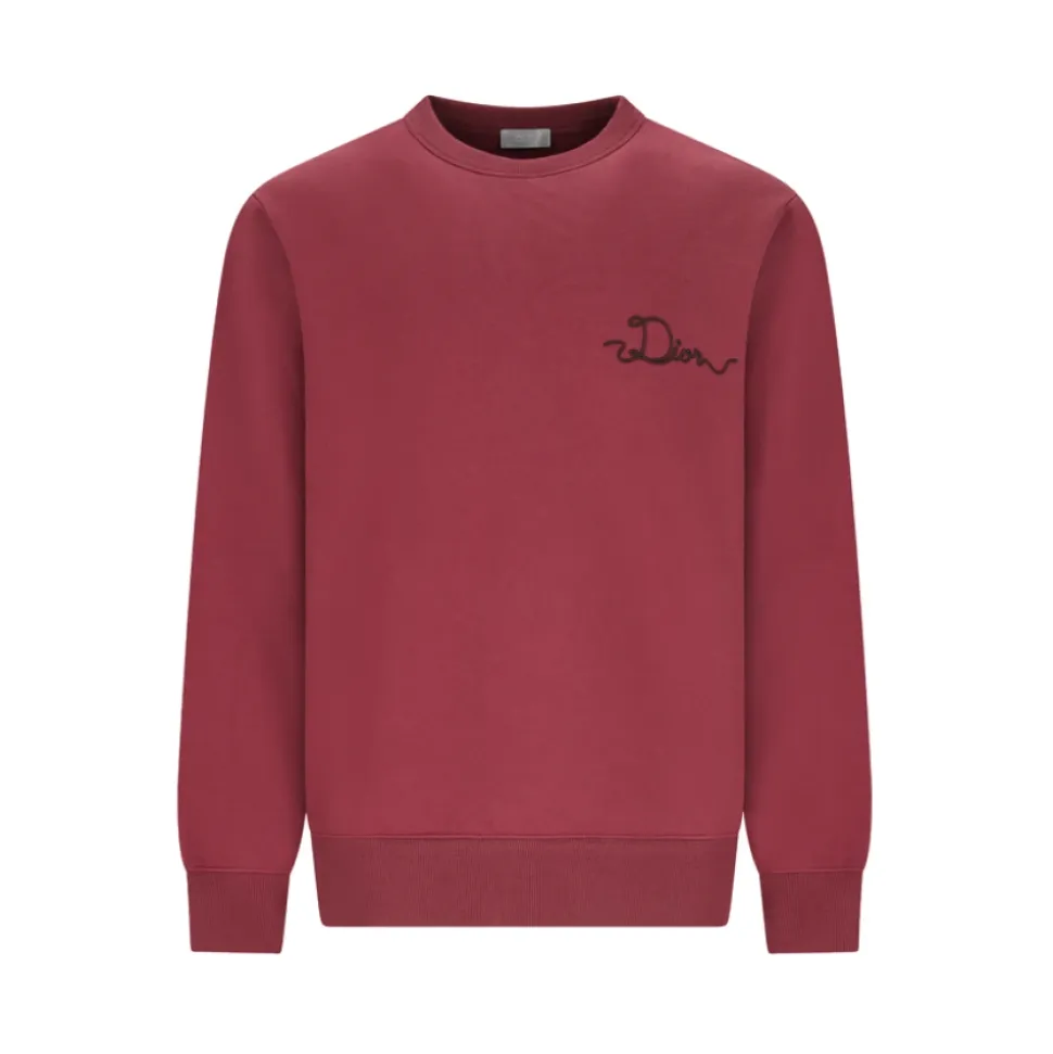 Crewneck 71cm Ribben Embroidery Fashion Fit