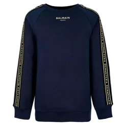 Crewneck Sweatshirt mit Logo-Tape