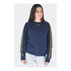 Crewneck Sweatshirt mit Logo-Tape
