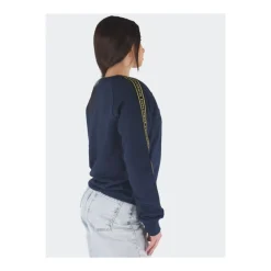 Crewneck Sweatshirt mit Logo-Tape