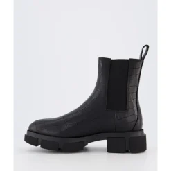 Croco Black Stilvolle Damenschuhe