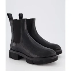 Croco Black Stilvolle Damenschuhe