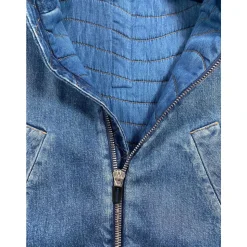 Cropped Denim Vest