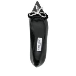 Crystal Bow Pointed Toe Flat