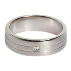 Crystal Logo Messingring