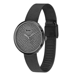Cubic Zirconia Dial Quartz Watch