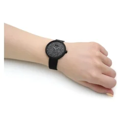 Cubic Zirconia Dial Quartz Watch