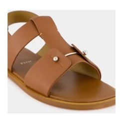 Cuoio Leder Sandalen mit Metall Detail