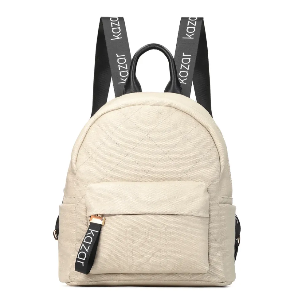 Damen beige und schwarz Rucksack