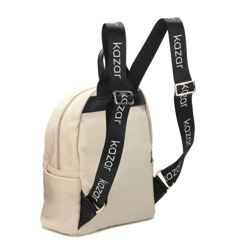 Damen beige und schwarz Rucksack