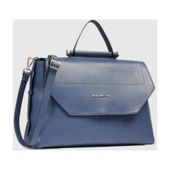 Damen Laptoptasche im Satchel-Stil aus Leder, stoßfest ausgepolstert und RFID-geschützt