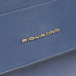 Damen Laptoptasche im Satchel-Stil aus Leder, stoßfest ausgepolstert und RFID-geschützt