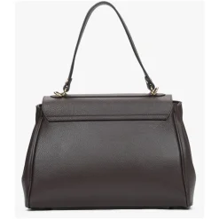 Damen Saddle Brown Satchel Tasche aus Premium Italienischem Leder