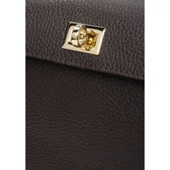 Damen Saddle Brown Satchel Tasche aus Premium Italienischem Leder