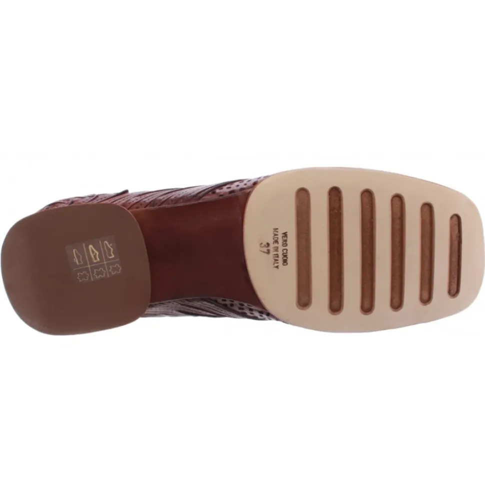Damen Schuhe iXOS Pasolini Echtes Leder Braun Made In Italy