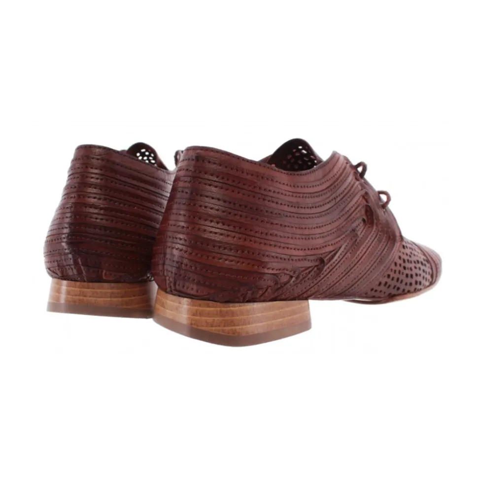 Damen Schuhe iXOS Pasolini Echtes Leder Braun Made In Italy