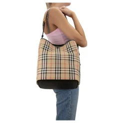 Damen Schultertasche Automatischer Knopf