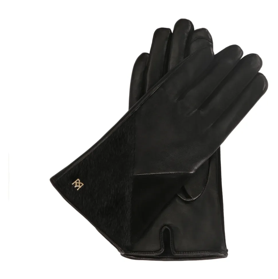 Damenhandschuhe aus kombinierten Materialien