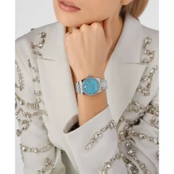 Date Superlative Silber Uhr