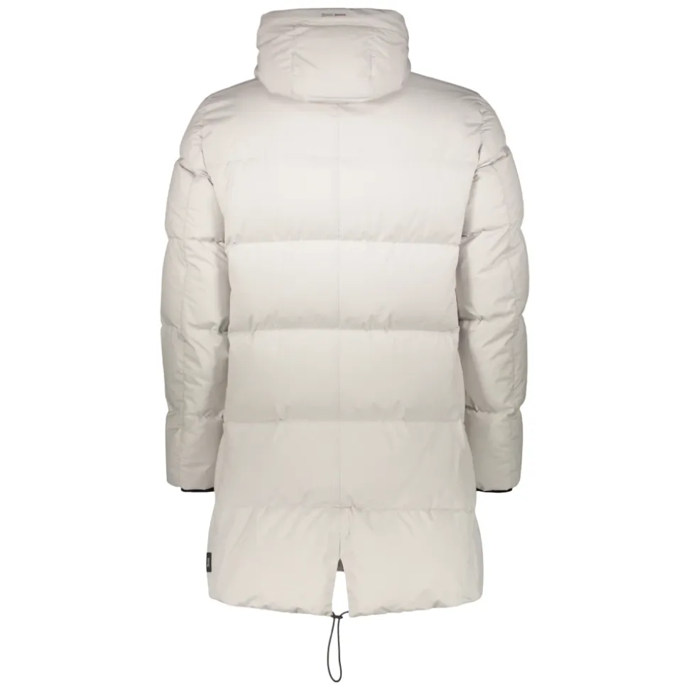 Daunenjacke mit Kapuze und Reißverschluss