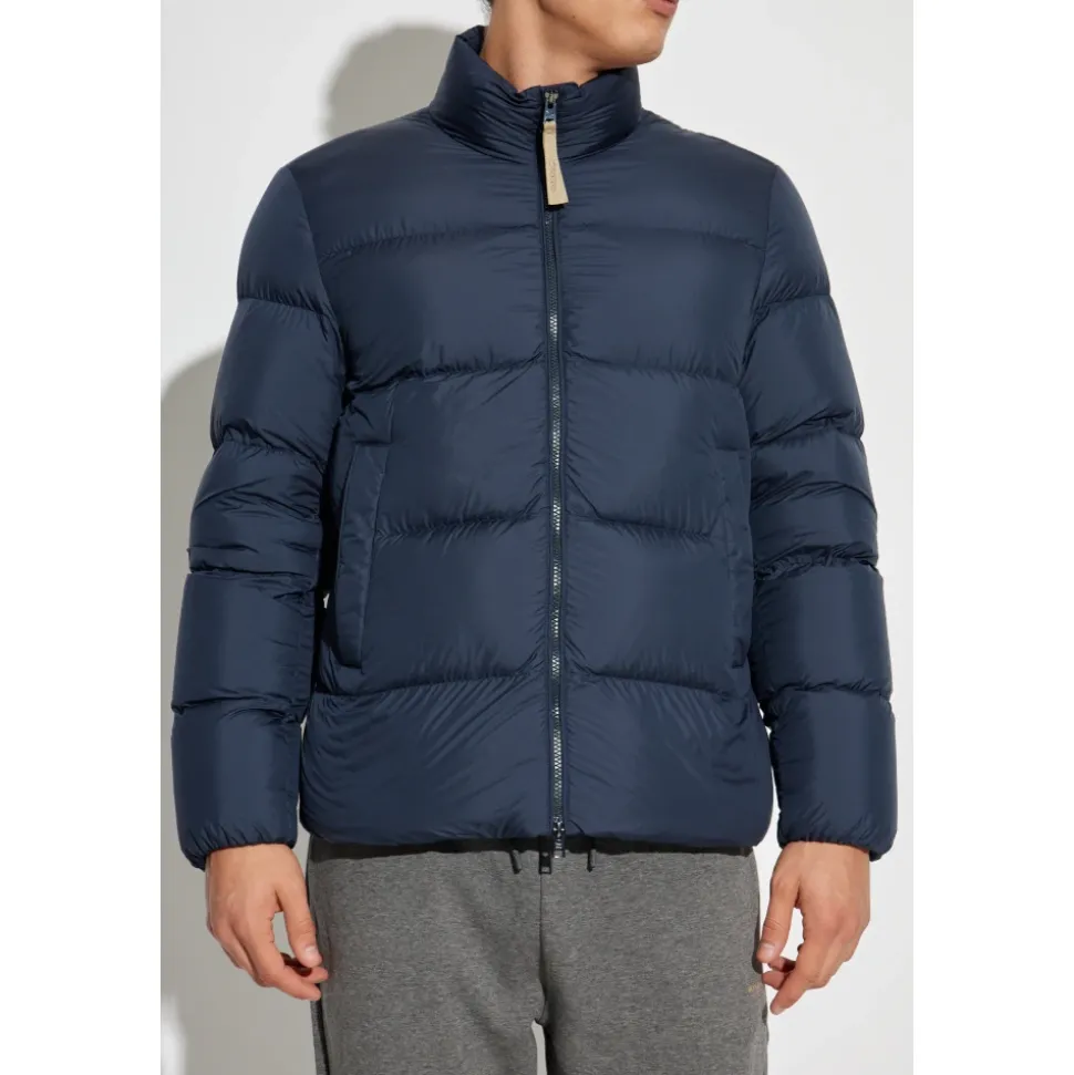 Daunenjacke mit Stehkragen
