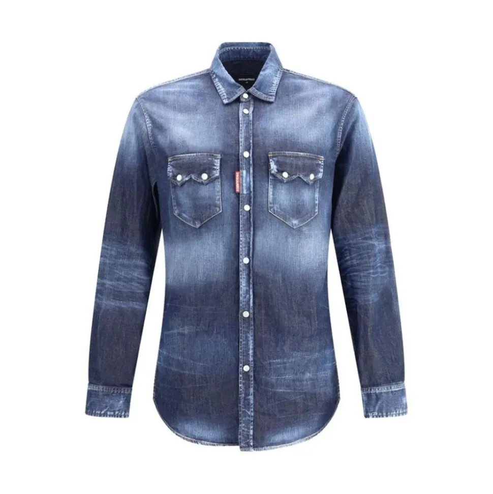 Denim Hemd mit Klassischem Kragen