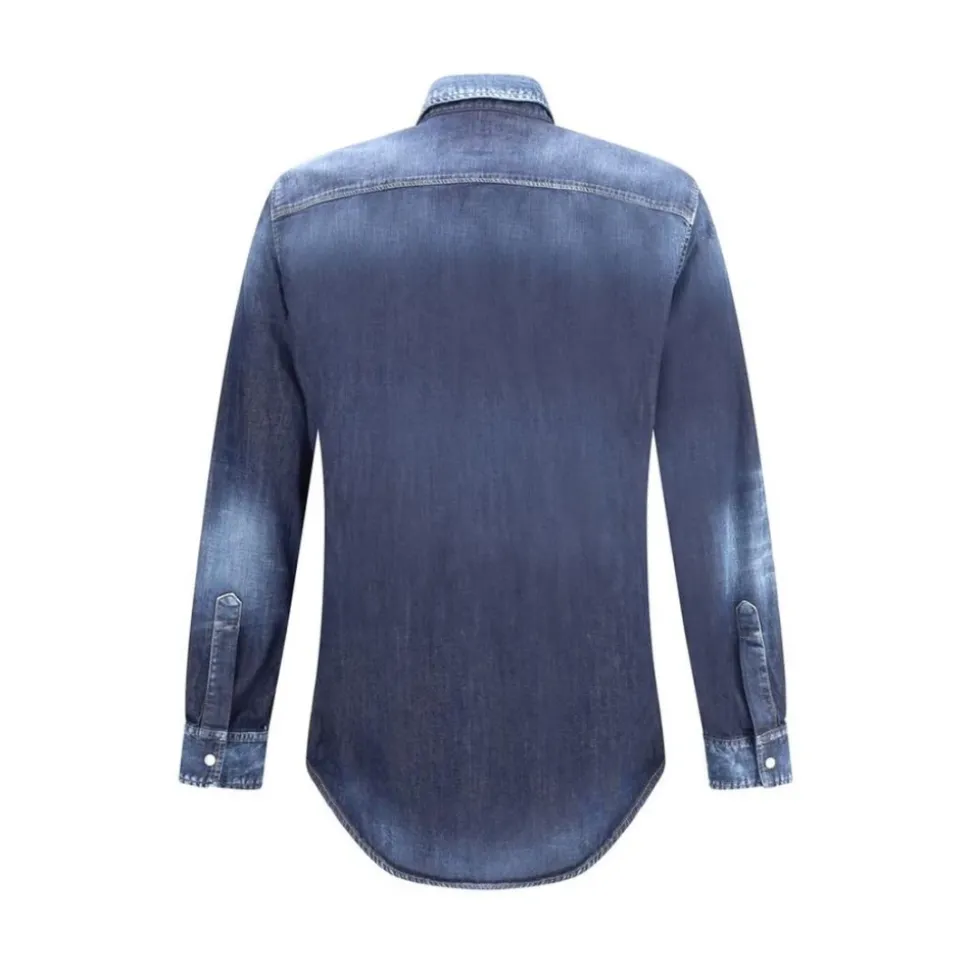 Denim Hemd mit Klassischem Kragen