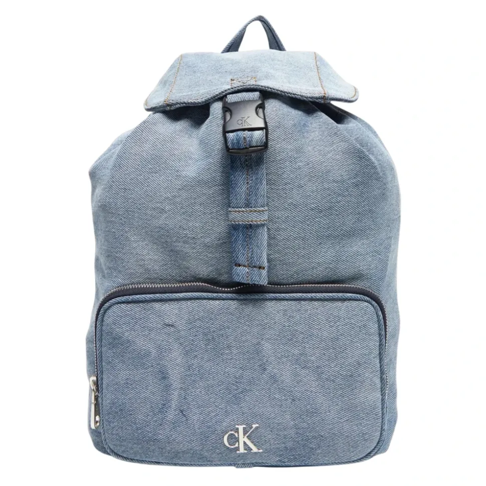 Denim Luna Mini Flap Rucksack