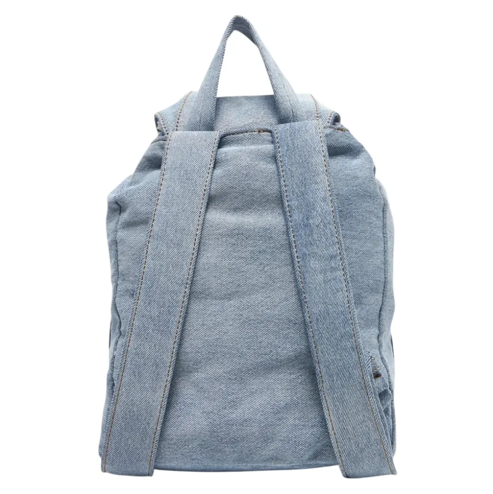 Denim Luna Mini Flap Rucksack