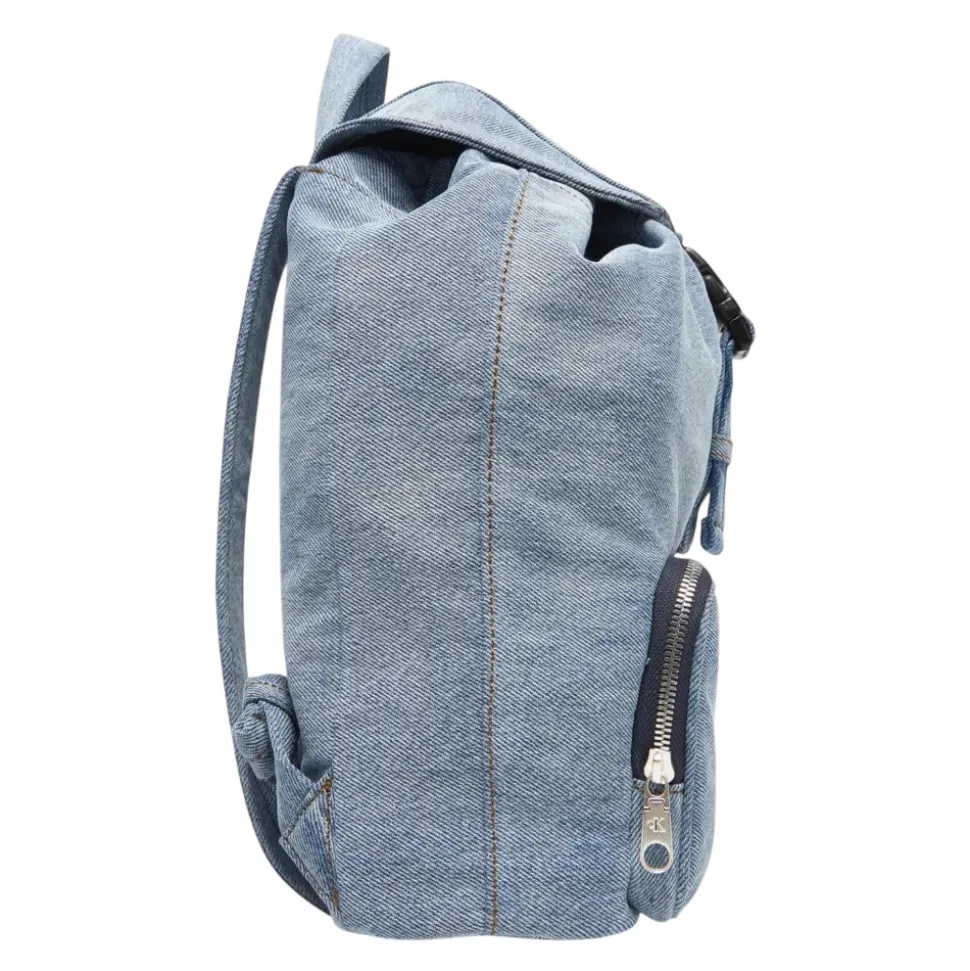 Denim Luna Mini Flap Rucksack