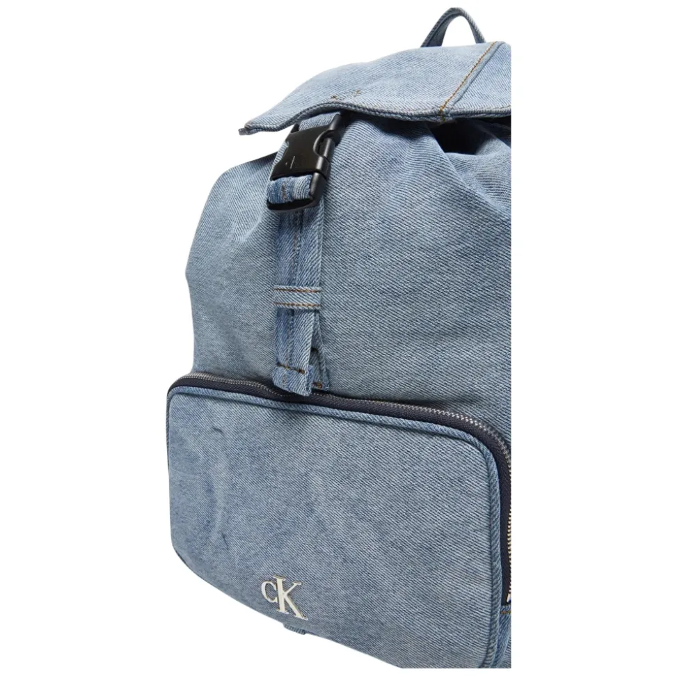 Denim Luna Mini Flap Rucksack