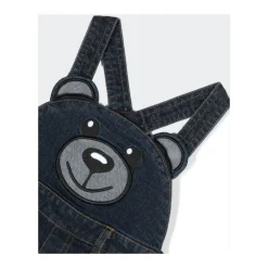 Denim Salopette und Langarm-T-Shirt Set