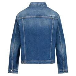 Denimjacke mit Farbspritzern für Kinder