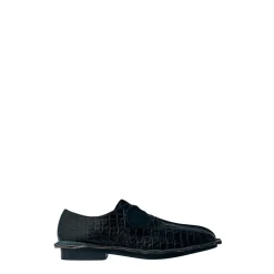 Derby Schuhe aus Krokodilleder