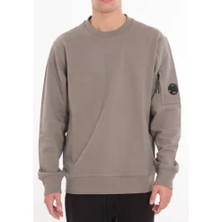 Diagonal Raised Fleece Crewneck Lens Sweatshirt