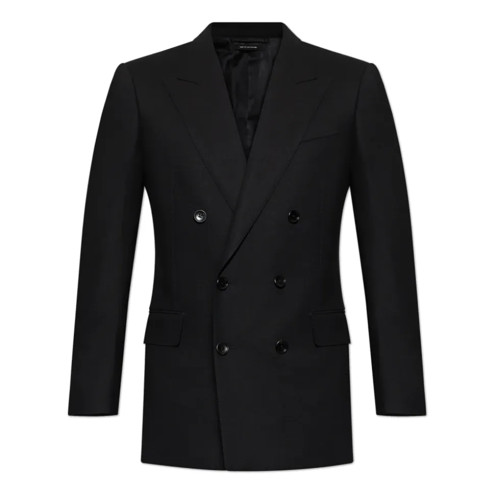 Doppelreihiger Blazer mit doppeltem Schlitz